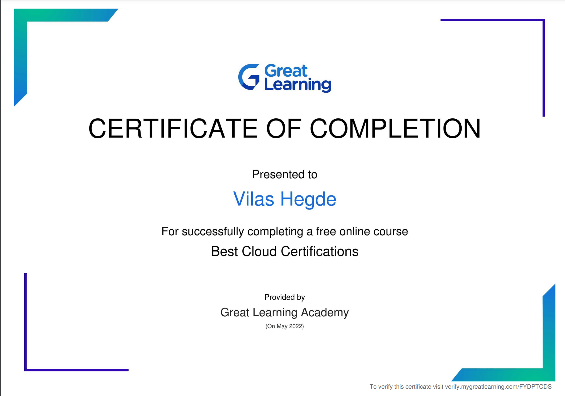 Best Cloud Certifications - Great Learning